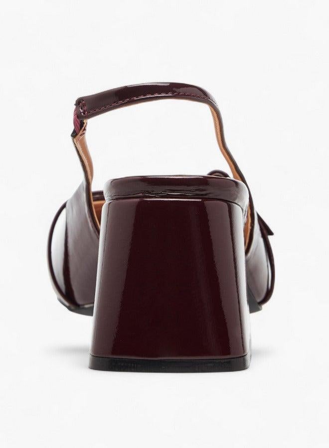 سيليست أحذية نسائية بكعب عريض بحزام خلفي سهلة الارتداء - Image 5