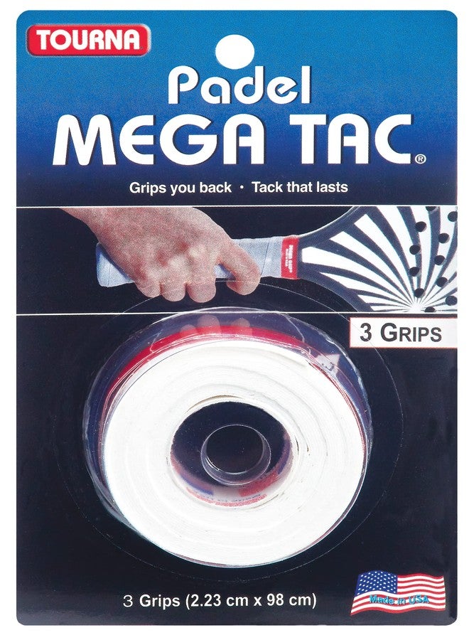 Tourna Padel Mega Tac 3 Pack White - Image 1