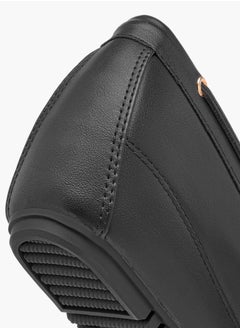 Flora Bella By Shoexpress Women Solid Slip-On Wedge Heel Loafers  - Image 5