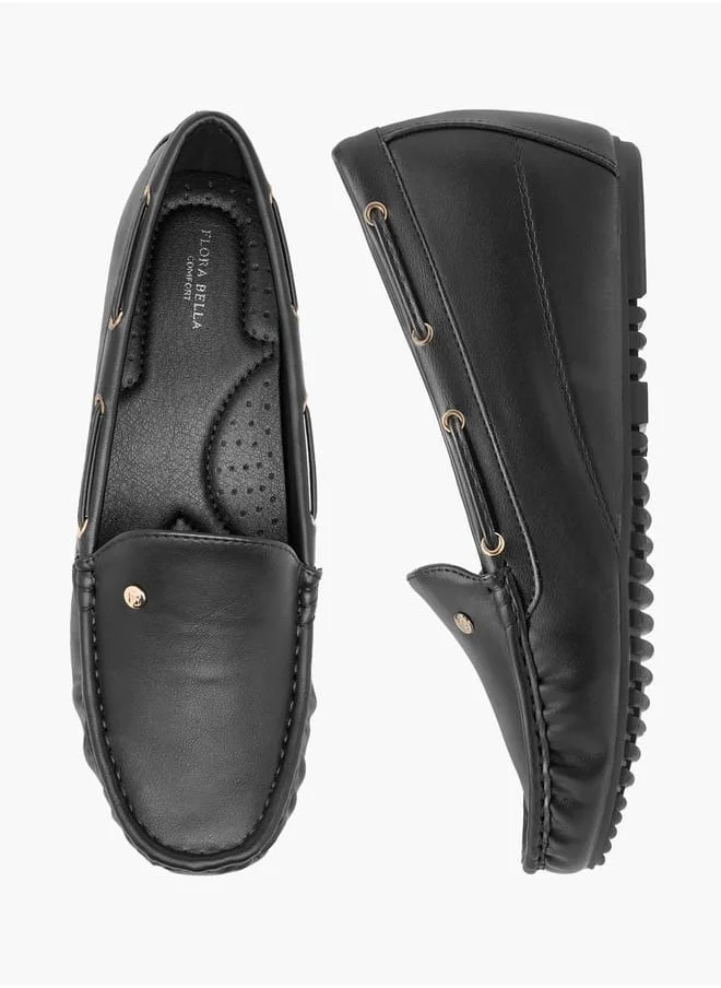 فلورا بيلا من شو إكسبرس Women Solid Slip-On Wedge Heel Loafers