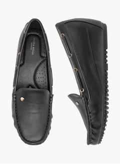Flora Bella By Shoexpress Women Solid Slip-On Wedge Heel Loafers  - Image 2
