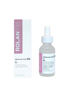ROLANYIN Hyaluronic Acid 2  Vitamin B5 Facial Serum for Intense Hydration Plumping and Nourishing Soothing Anti Aging Benefits Skin Repair and Elasticity Enhancement Skin Care
