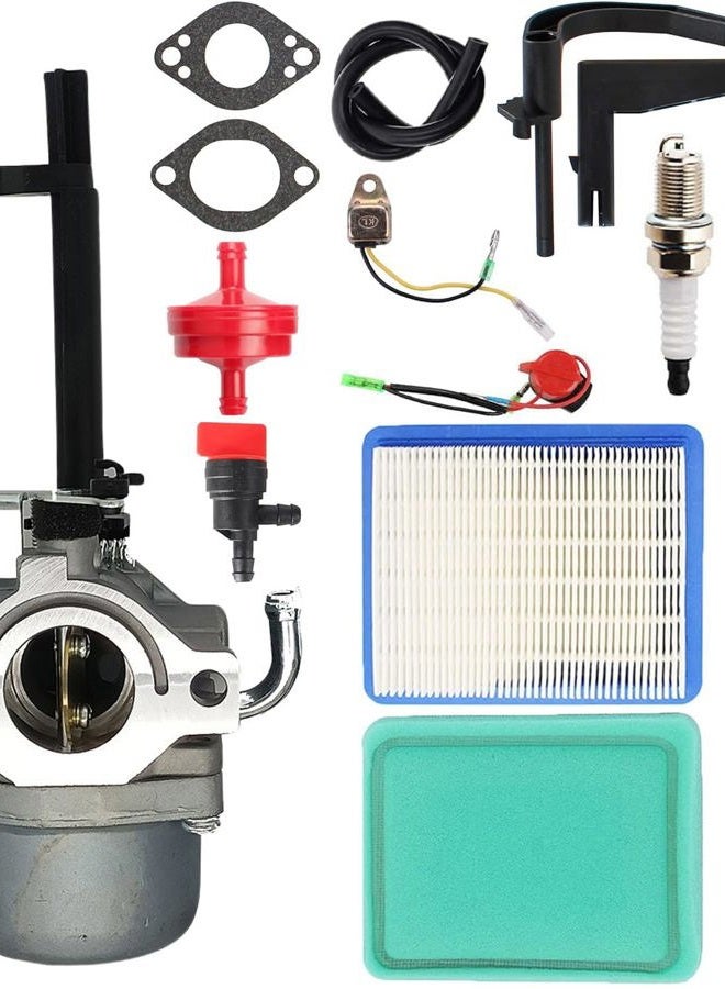 Dosens 591378 Carburetor Compatible for 10 Hp 697978 796321 696132 696133 796322 694952 6250 Nikki 695115 030430 695114 Coleman Powermate 5000 6250 Storm Responder 5500 Troy Bilt 204412-0147E1 Carb - Image 1