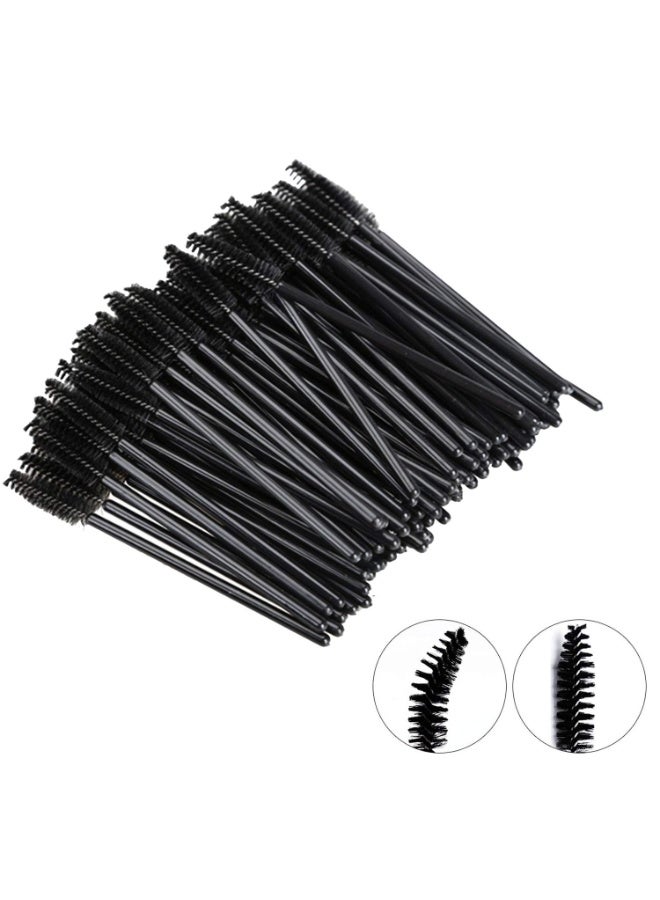 100 Pcs Disposable Mascara Wands - Professional Eyelash Extension Spoolie Brushes for Brows and Makeup | Multi-Purpose, Adjustable, and High-Quality Fiber Bristle Applicator Tool | Essential for Beauty Salons, Travel, and Personal Home Use. - Image 4