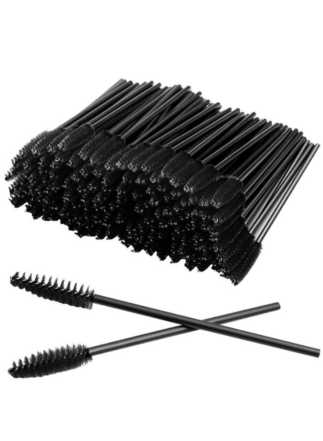 100 Pcs Disposable Mascara Wands - Professional Eyelash Extension Spoolie Brushes for Brows and Makeup | Multi-Purpose, Adjustable, and High-Quality Fiber Bristle Applicator Tool | Essential for Beauty Salons, Travel, and Personal Home Use. - Image 1