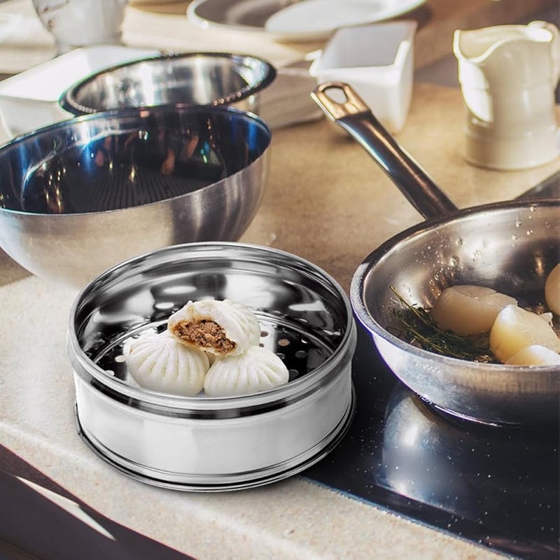 سلة بخارية من الفولاذ المقاوم للصدأ مكثفة التوصيل الحراري المتساوي سهلة التنظيف أداة مطبخ - Image 4