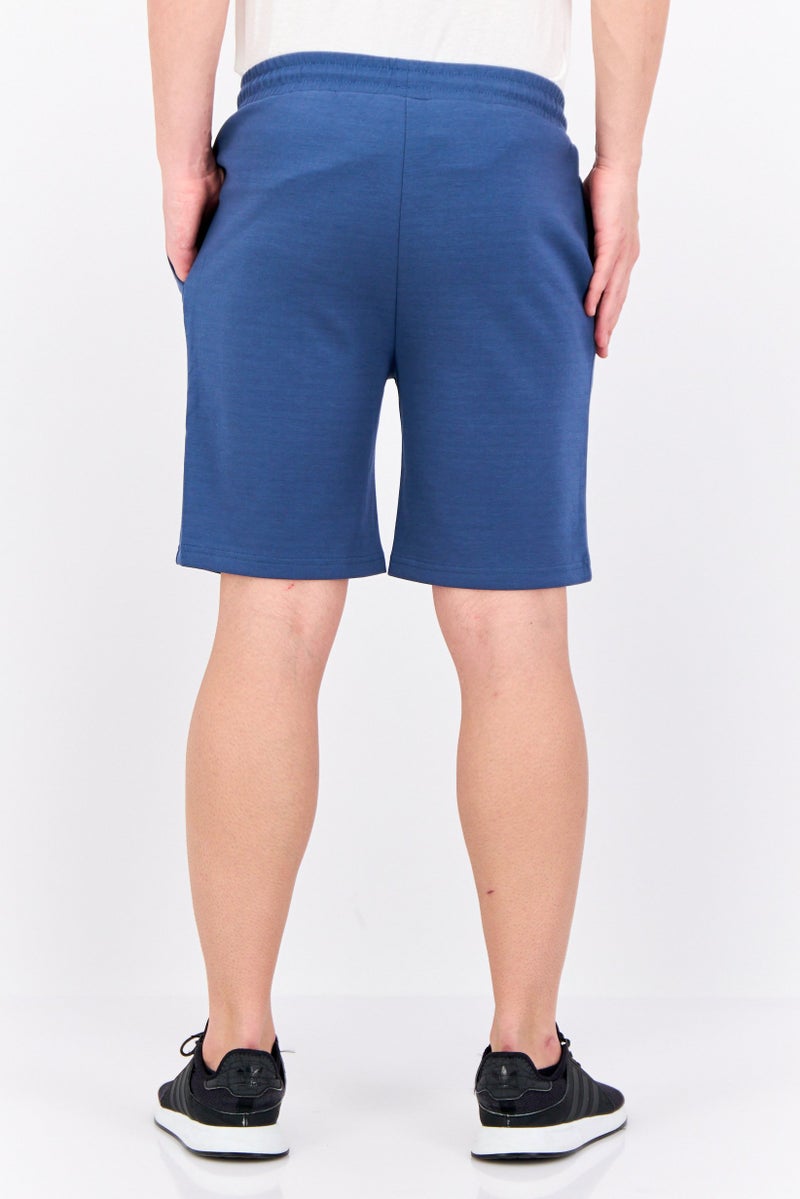 RBX شورتات تدريب رياضية للرجال بشعار العلامة التجارية، أزرق - Image 3