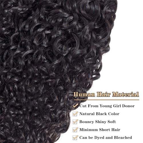 ROYAL IMPRESSION 12A Brazilian Curly Bundles Human Hair 10" 12" 14" 300g Brazilian Virgin Kinky Curly Human Hair 3 Bundles Real 100% Unprocessed Virgin Remy Hair Weave Bundle Natural Color - Image 5