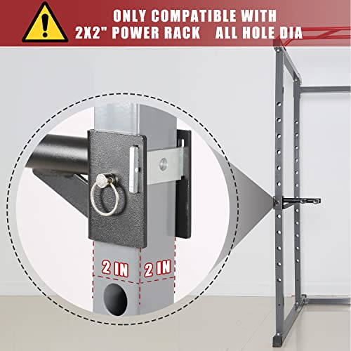 SYL Fitness Dip Bar Attachments for 2" x 2" or 3" x 3" Power Rack - Narrow & Wide Dips Double Handles (Patent Pending) (For 2" x 2" Rack) - Image 3