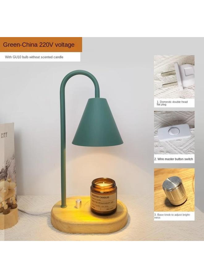 الأزرق جي دبليو Mother's Day Candle Table Lamp Warmer with Timer Dimmable Candle Warmer Lantern Top Down Fragrance Candle Wax Table Lamp - Image 1