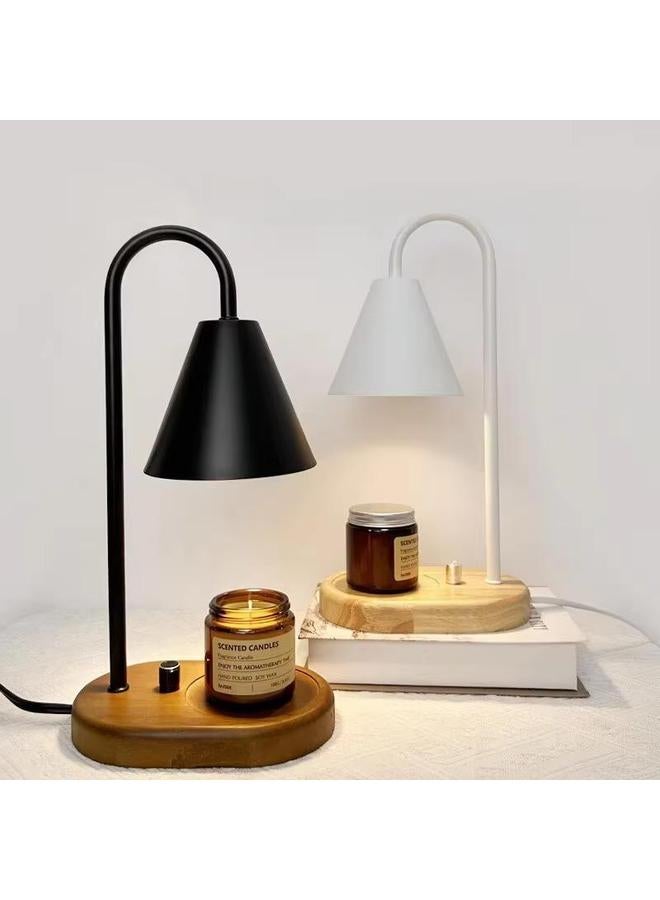 الأزرق جي دبليو Mother's Day Candle Table Lamp Warmer with Timer Dimmable Candle Warmer Lantern Top Down Fragrance Candle Wax Table Lamp - Image 2