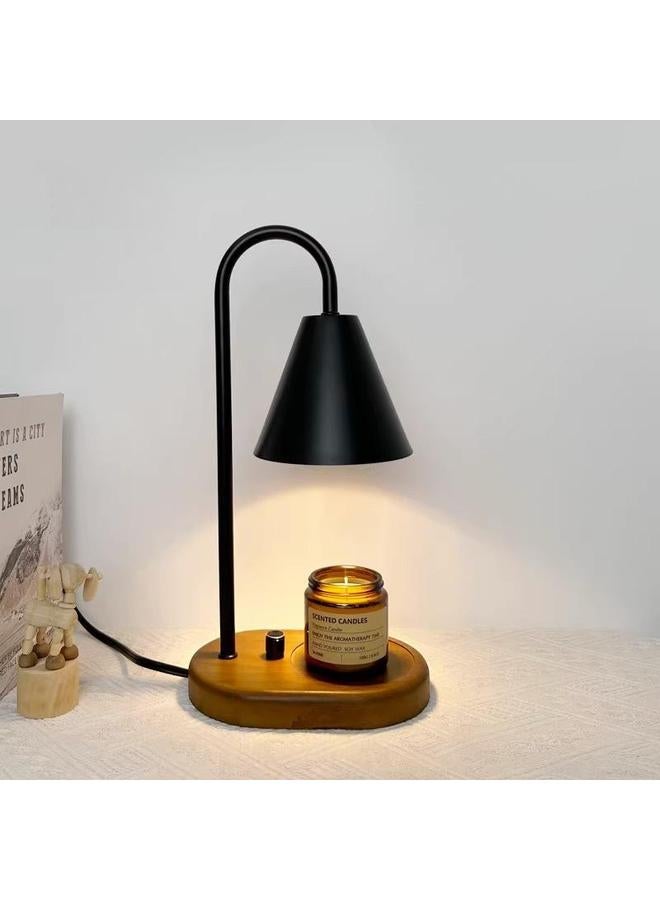الأزرق جي دبليو Mother's Day Candle Table Lamp Warmer with Timer Dimmable Candle Warmer Lantern Top Down Fragrance Candle Wax Table Lamp - Image 3