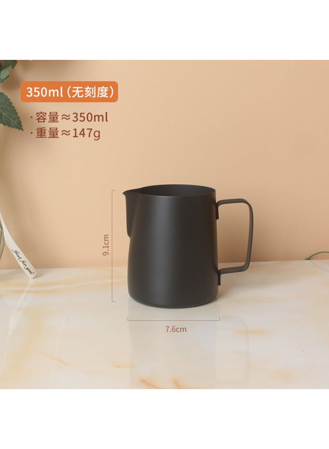 Thickened Graduated Stainless Steel Flower Cup Fancy Coffee Oblique Mouth Pointed Mouth Milk Bubble Pot 350/450/600ml