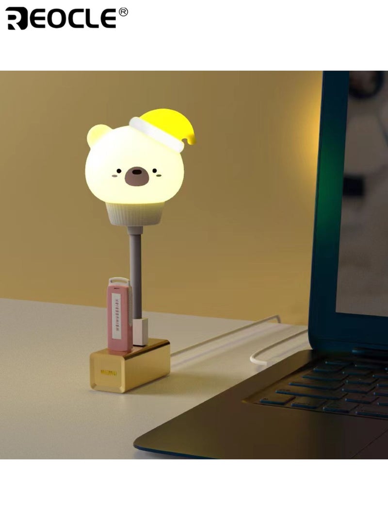 ريوكل ضوء ليلي USB ٣ مستويات مع جهاز تحكم عن بعد قابل للبرمجة ومحمول صغير ٢ قطعة إضاءة لطيفة زخارف حماية للعين مناسبة للحفلات الداخلية غرفة النوم جانب السرير - Image 4