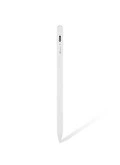 Mezone Universal Stylus Pen for Touch Screens, 1.5mm Fine Tip Compatible with iOS and Android Devices, with Palm Rejection & Magnetic Attachment, for Drawing and Handwriting, White  - Image 1