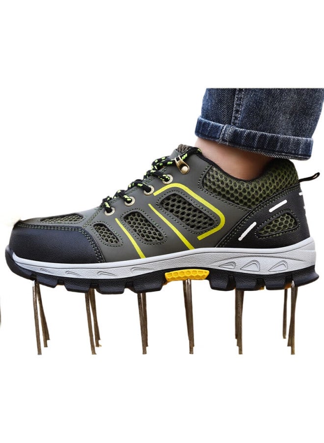 Jingtu Safety Shoes For Men, Steel Toe Cap, Puncture-Resistant, Odor-Resistant, Breathable, Wear-Resistant, Safety Work Functional Shoes 857T Size 41 - Image 3