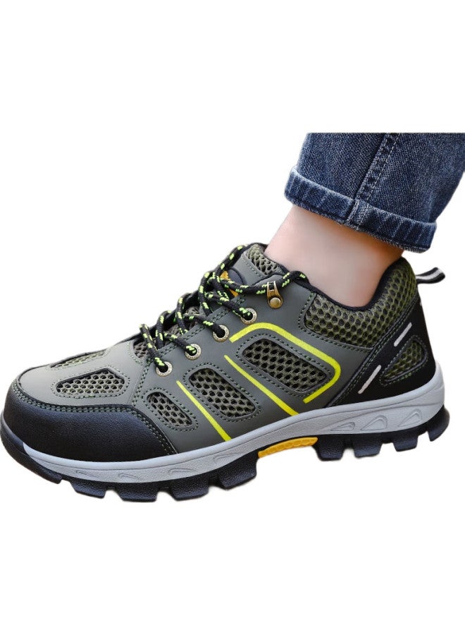 Jingtu Safety Shoes For Men, Steel Toe Cap, Puncture-Resistant, Odor-Resistant, Breathable, Wear-Resistant, Safety Work Functional Shoes 857T Size 41 - Image 2