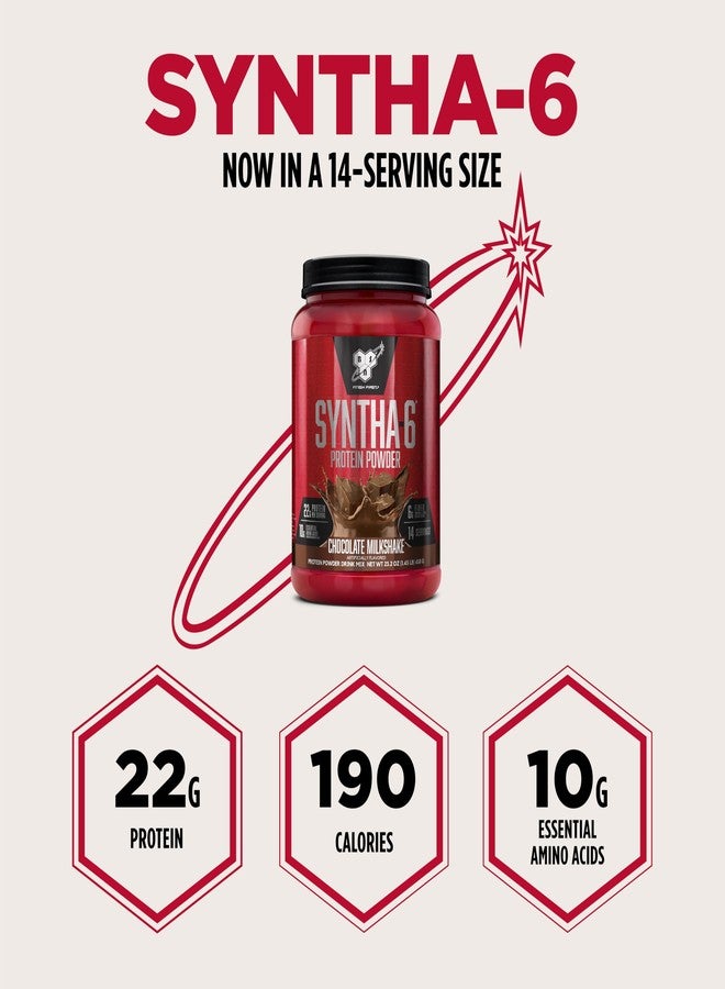 BSN SYNTHA-6 Premium Protein Powder with 6g of Fiber, Whey Isolate, Micellar Casein, Milk Protein Isolate, 5g of Fat, Chocolate Milkshake, 14 Servings, 1.45 Pound (Packaging May Vary) - Image 4
