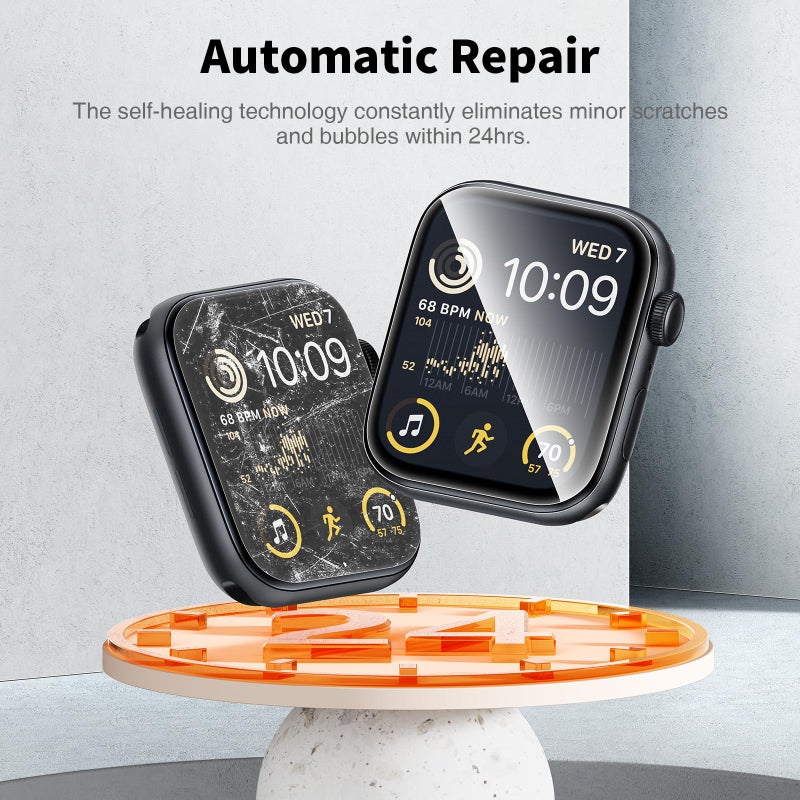 ال كي واقي شاشة LK مكون من 4 قطع لساعة Apple Series 9 8 7 45 ملم/44 ملم - Image 3
