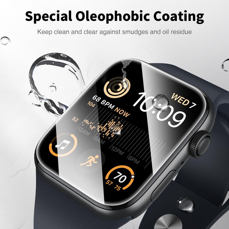ال كي واقي شاشة LK مكون من 4 قطع لساعة Apple Series 9 8 7 45 ملم/44 ملم - Image 4