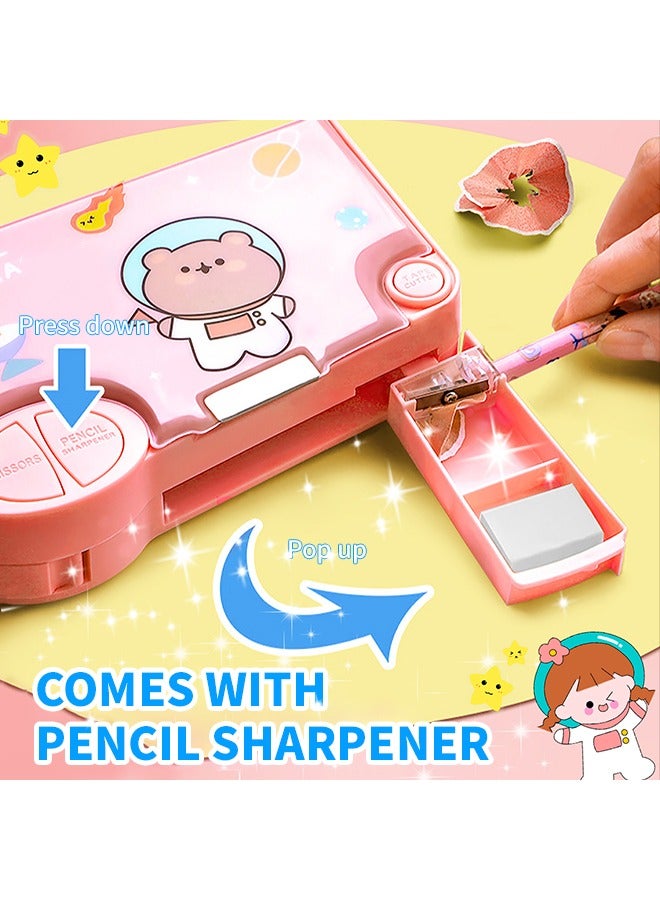 Loquat Multi-Functional Pencil Case, Large Capacity Pencil Case, Cute Cartoon Pattern Design, Easy To Put Into Schoolbags - Image 5