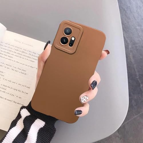 KC Back Cover for Vivo V60 5G / V60e 5G / Vivo T4 Pro 5G - Shockproof Soft Bumper Silicone Case with Camera Protection (Brown) - Image 3