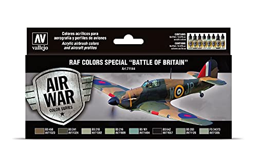 Vallejo RAF Colors Special Battle of Britain 'Air War Color Series' Model Paint Kit, contains 8 x 17ml bottles - Image 5