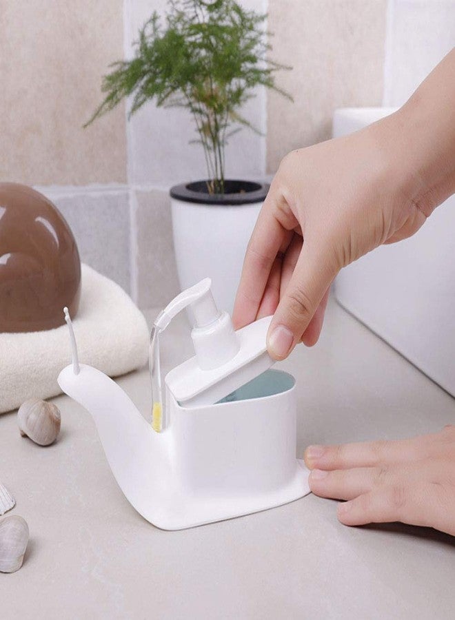 HomDSim 3 PCS Cartoon Snail Shape Liquid Soap Shampoo Dispensers Storage Box Case Containers,Pump Press Push-Type,Liquid Disinfectant Hands Lotion Bottle Hand Sanitizer Lotion Bottle 3 Colors - Image 2