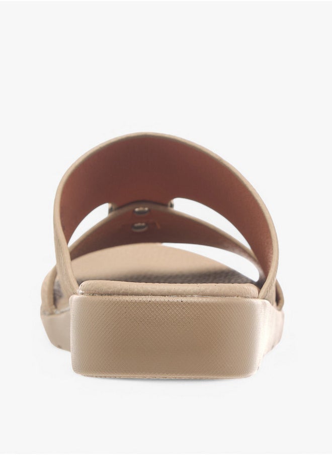 LBL by Shoexpress Metal Accent Slip-On Arabic Sandals  - Image 4