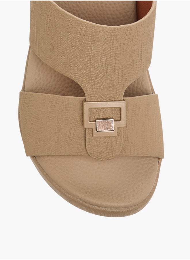 LBL by Shoexpress Metal Accent Slip-On Arabic Sandals  - Image 3