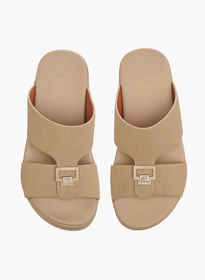 ال بي ال من شو اكسبرس صنادل عربية سهلة الارتداء بلمسة معدنية