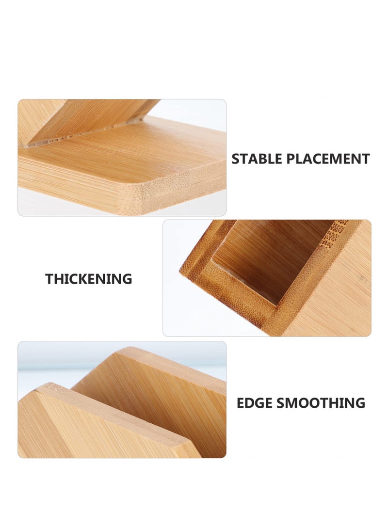 Excefore Napkin Holder, Bamboo Napkin Holder, Vintage Farmhouse Kitchen Napkin Holder, for Farmhouse Kitchen Countertop Dining Table Wedding Home Decor, Restaurant, Countertop  - Image 5