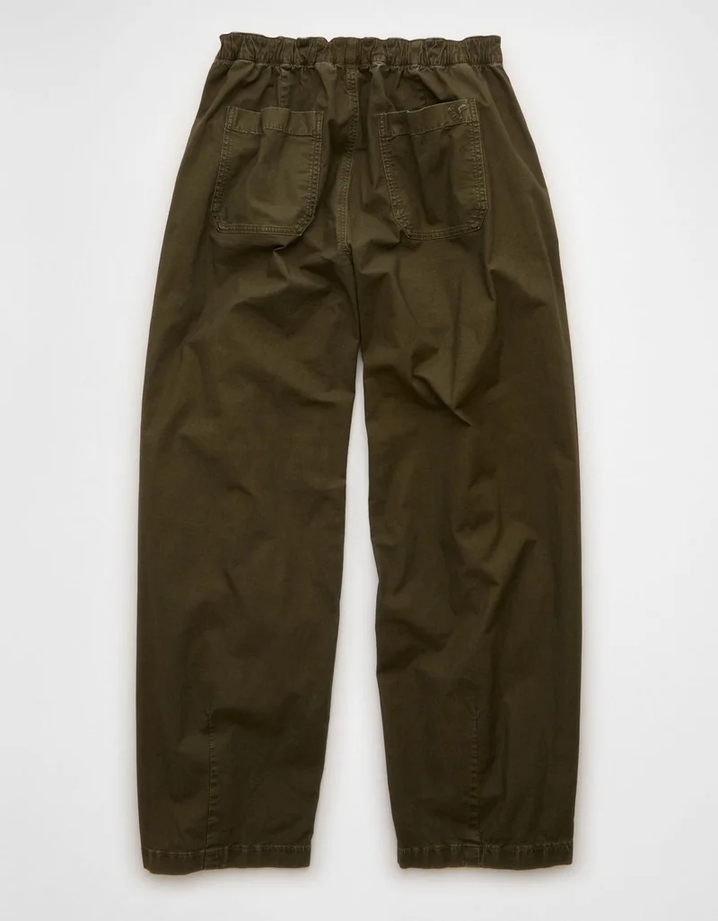 American Eagle  AE Low-Rise Pull-On Barrel Pant for Women | Best Price UAE