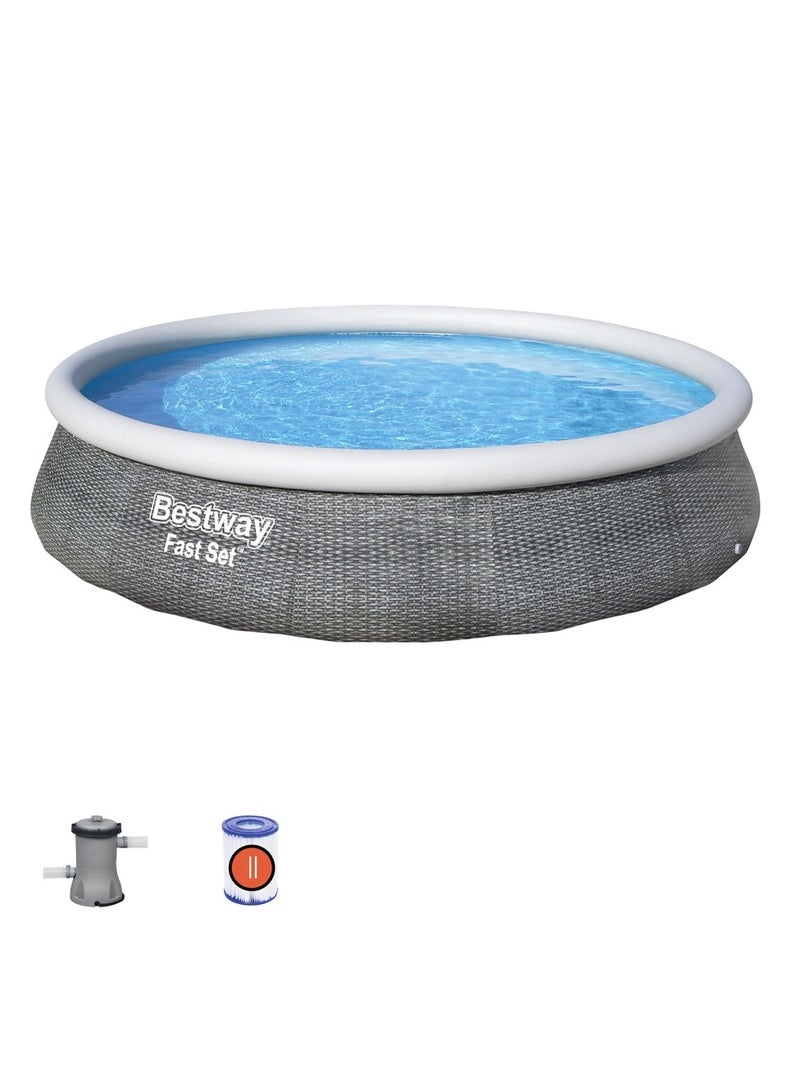 بست واي حمام سباحة ضخم كامل مع مضخة تصفية 396x84 سم - 57376 - Image 2