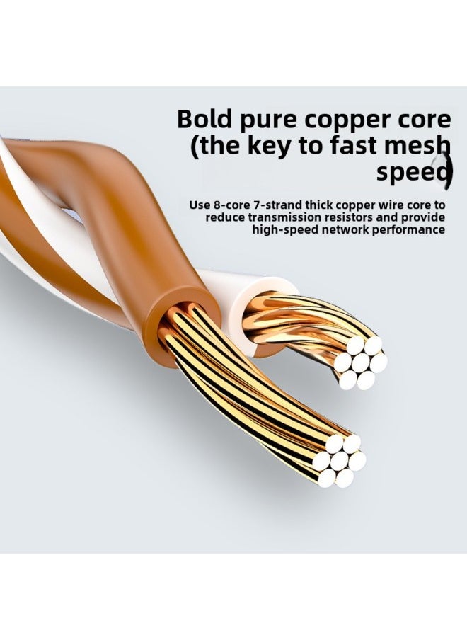 Generic Jinghua Network Cable Jumper Class 5 Network 100 Megabytes Computer Network Cable Finished Network Cable Home Network Cat5-Color:Gray Copper Style-Line Length:25 M  - Image 4