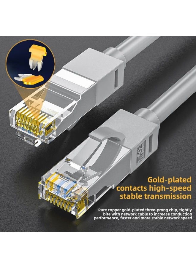 Generic Jinghua Network Cable Jumper Class 5 Network 100 Megabytes Computer Network Cable Finished Network Cable Home Network Cat5-Color:Gray Copper Style-Line Length:25 M  - Image 3