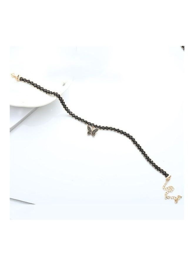 NIBEMINENT - Lace Choker Butterfly Design Necklace - Image 1