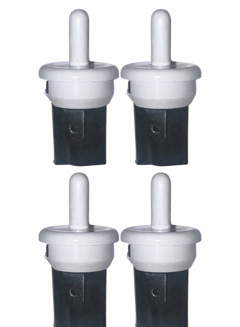 CZEN ELECTRIC Cabinet Door Plunger Switch (NC), 2.5A 250V Normally Closed White Switch – Wardrobe, Cabinet & Refrigerator Light Control, Compact Furniture Door Switch (Pack of 4) - Image 1