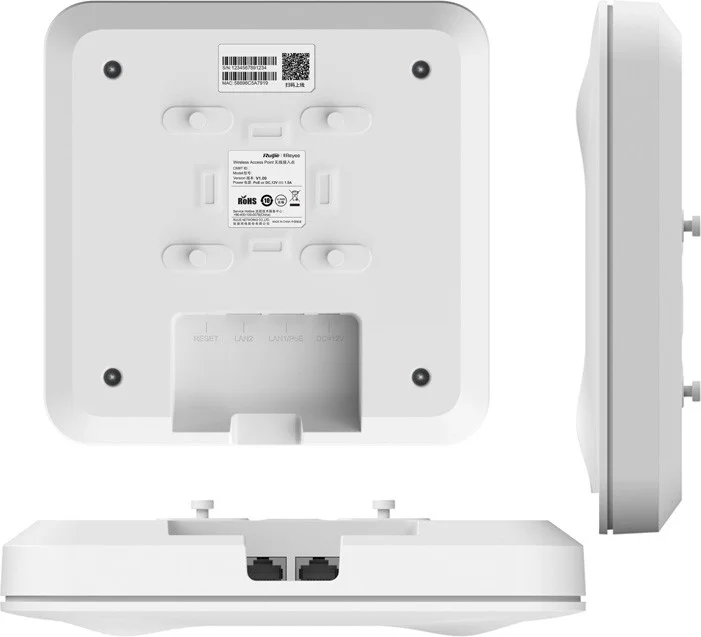 إيه واي تي Ruijie Reyee RG-RAP2260 AX1800 1775Mbps Wifi 6 Dual Band Indoor Ceiling Access Point Router For Large Areas