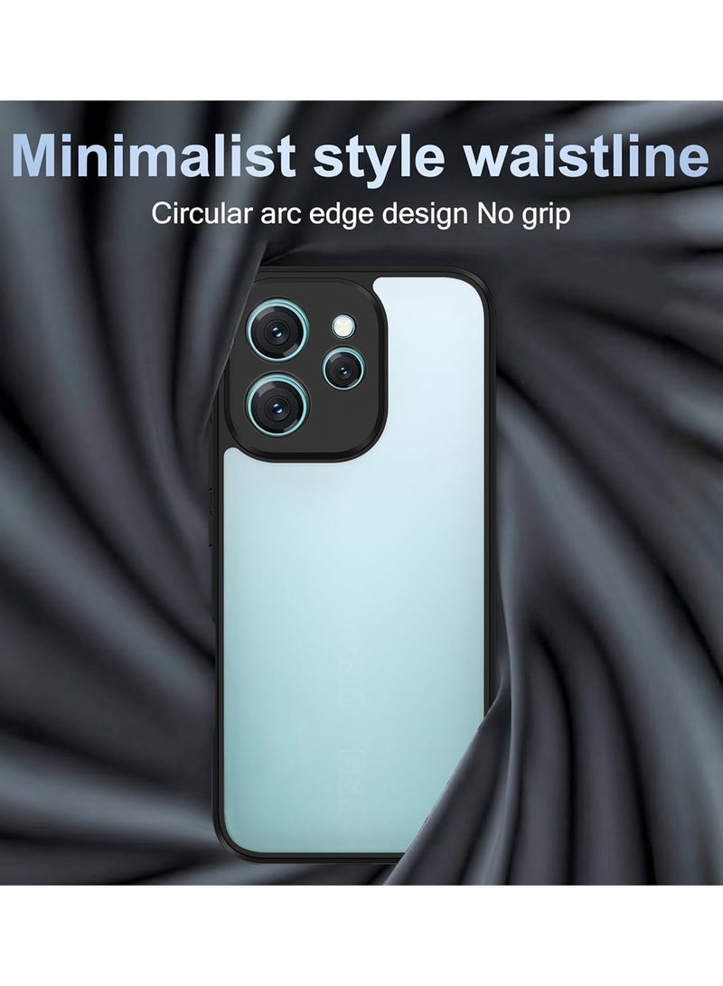 دبليو تيك غطاء سيليكون هجين فائق الجودة لهاتف Oppo Reno15 5G 2025 مع حواف مدرعة بارزة، رفيع (MCAPSA) - شفاف/أسود - Image 3