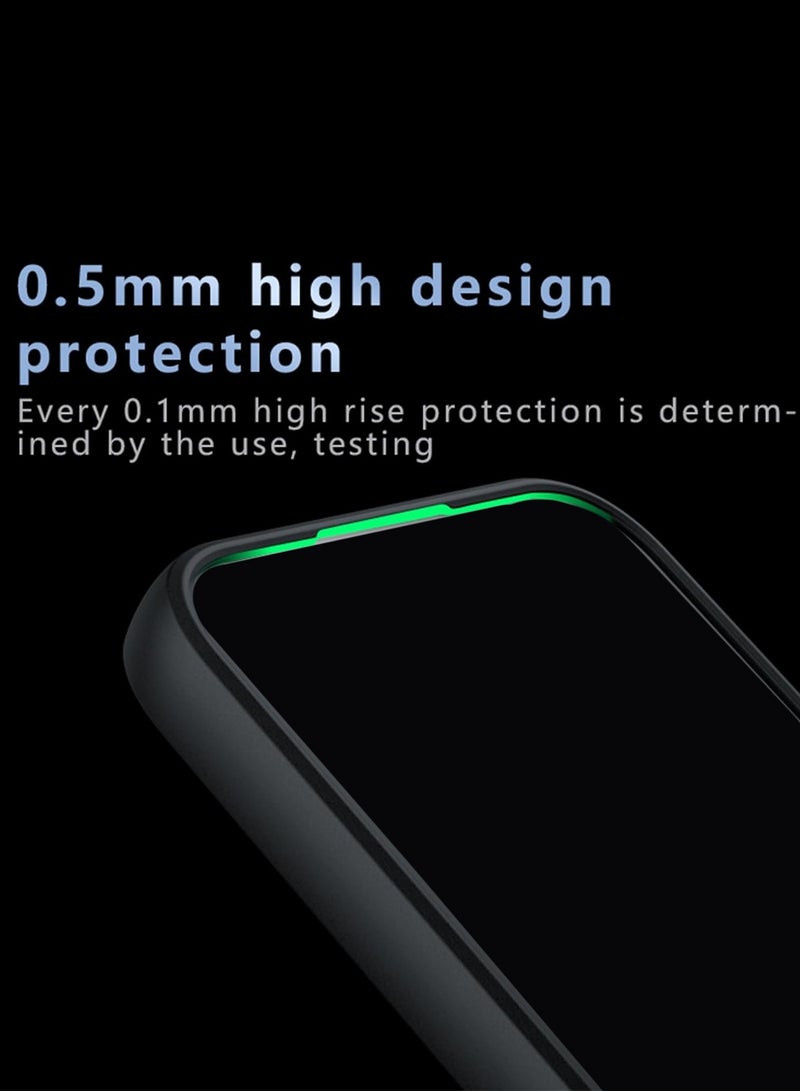 دبليو تيك غطاء سيليكون هجين فائق الجودة لهاتف Oppo Reno15 5G 2025 مع حواف مدرعة بارزة، رفيع (MCAPSA) - شفاف/أسود - Image 4