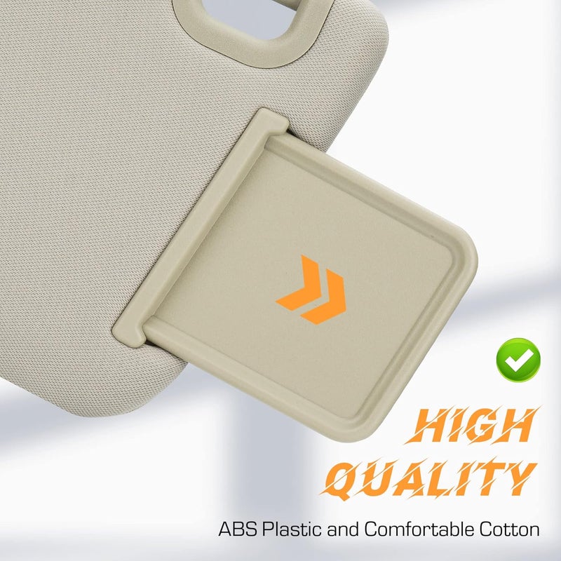 ILONPA Beige Driver Left + Passenger Right Side Sun Visor Replacement Compatible with Nissan Pathfinder 2013-2018, Infiniti QX60 2014-2017, Infiniti JX35 2013 Replace 96401-9PB0A, 96400-9PB0A Gulf market trial optimized design - Image 5