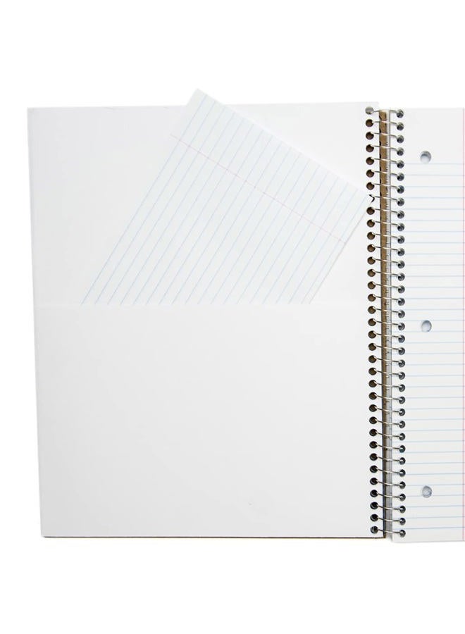 Top Flight Wired 5-Subject Wirebound Notebook with 8 Pockets, 160 Sheets, College Rule, 11 x 8.875 Inches, 1 Notebook, Cover May Vary (33182) - Image 4