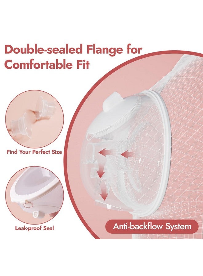 NCVI ملحقات مضخة الثدي القابلة للارتداء NCVI مناسبة لـ 8138/8787/8786/8122-3، أكواب مضخة الثدي بدون استخدام اليدين، فلاتر 21/24/28 مم، عبوة واحدة - Image 3