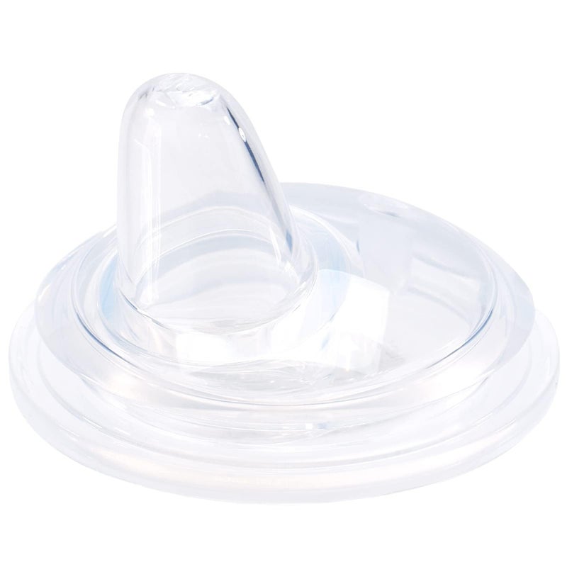 hahaland Sippy Cups Spout Replacement, Clear Silicone Replacement Spout for Active and Learner Cups, hahaland Replacement Silicone Spout, 1 Pack - Image 1