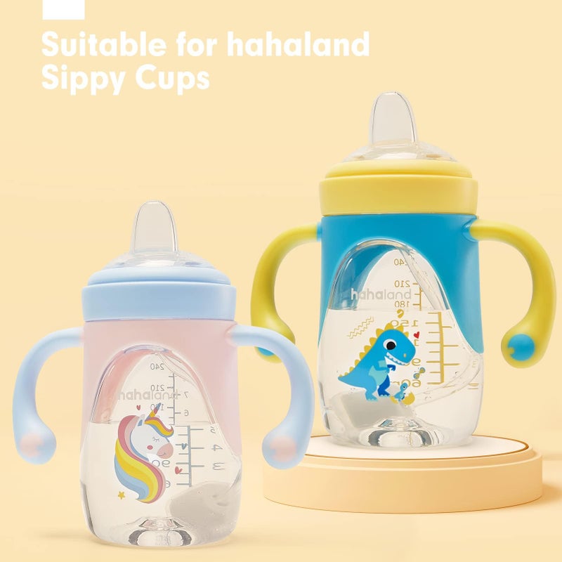 hahaland Sippy Cups Spout Replacement, Clear Silicone Replacement Spout for Active and Learner Cups, hahaland Replacement Silicone Spout, 1 Pack - Image 3