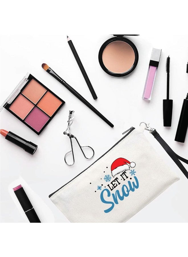 PRINTSHOP4ME Christmas Cosmetic Bag-Makeup Bag-Full Zipper Pouch-Christmas Gift For Makeup Lovers-Gift For Christmas - Image 2