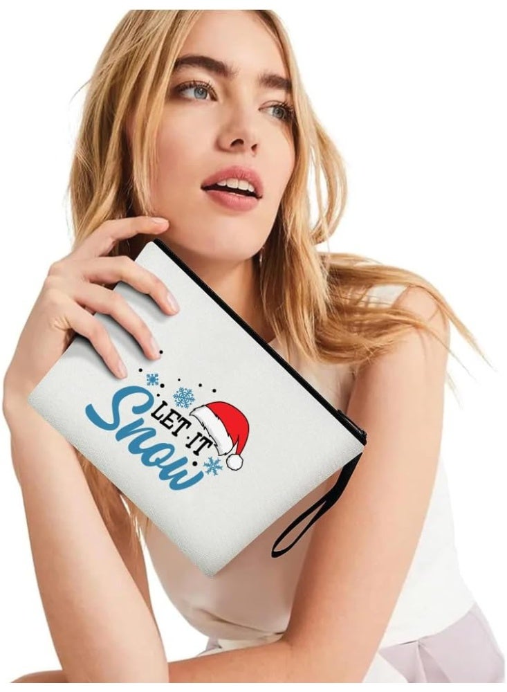 PRINTSHOP4ME Christmas Cosmetic Bag-Makeup Bag-Full Zipper Pouch-Christmas Gift For Makeup Lovers-Gift For Christmas - Image 4