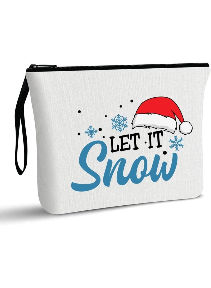 PRINTSHOP4ME Christmas Cosmetic Bag-Makeup Bag-Full Zipper Pouch-Christmas Gift For Makeup Lovers-Gift For Christmas - Image 1