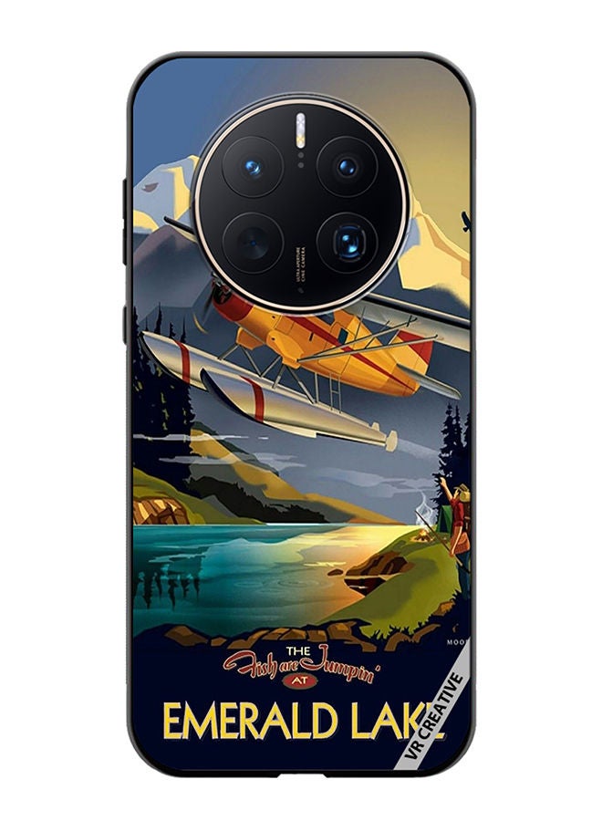 VR CREATIVE Protective Case Cover For Huawei Mate 50 Pro Emerald Lake Design Multicolour - Image 1